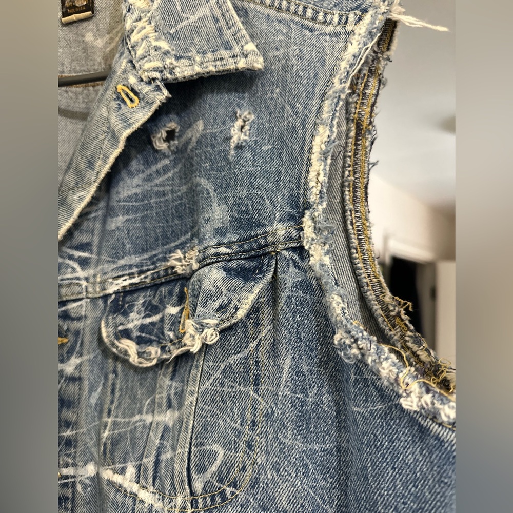 Lee Vintage Denim Custom Vest L/Xl 1970’s - image 2